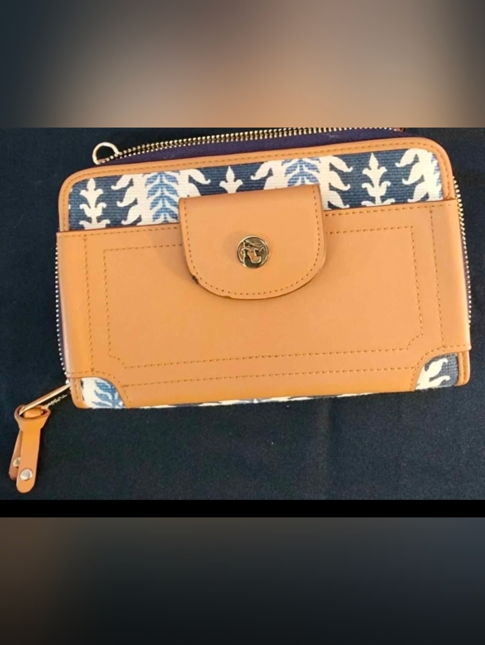 Spartina 449 Lighthouse Essentials Crossbody Wallet & Missing Strap